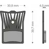 Plaquettes de frein Lightech compatibles avec Shimano, Tektro, Rever et Brenta