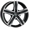 Jante Alu Mak King5 7.5x17 5x130 Et55 Noir Mat Poli