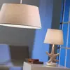 Stellina Lampe de table étoile de mer avec abat-jour conique rond, E27 - Onli