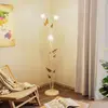 Onli Lighting - Lampadaire vanda 3 Light Verre,Métal Ivoire - Blanc