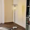 ONLI Lampadaire Pioggia avec pluie de cristal, chromé
