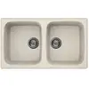 Évier ELLECI Master 450 en Granitek Avoine 2 bols 375x430mm 3,5cm