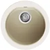 ELLECI évier FOX ROUND (Blanc antique - Granitek)