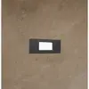 Fumagalli Balise extérieure led encastrable au mur 'Nina 150' 3,5W - IP55 - Noir