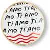 Bitossi - Assiette Ti Amo Blanc taille unique