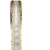 Ruban Charlotte 40 mm dentelle, blanc