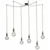 FAN EUROPE Suspension ampoule multiple groove noire et laiton en métal et cordon