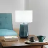 Luce Ambiente Design lampe de table Kiowa, hauteur 46 cm, bleu/blanc, ...