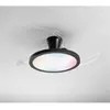 INTEC Ventilateur de plafond LED Condor, noir, Ø 106 cm, CCT RVB, sile...