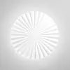 Applique led ronde en métal plissé style vintage anadara - blanc