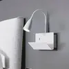 Fan europe gulp - étagère murale usb à bras flexible, blanc, gu10
