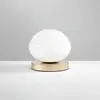 Eco-Light Lampe à poser Ripple, doré/opale, Ø 18 cm