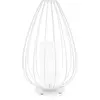KARMAN lampadaire CELL Ø 36 x H 58 cm (Blanc brillant - Fer et linge)