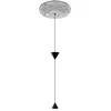 KARMAN lampe à suspension MOONBLOOM rosace de 40 cm (2 LED 3000K - Aluminium et craie)