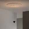 KARMAN lampe à suspension MOONBLOOM rosace de 75 cm (LED 3000K - Aluminium et craie)