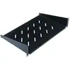 WP RACK - Étagère pour rack - noir, RAL 9005 - 1U - 19"