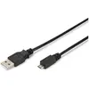 Ewent EC1019 câble USB USB 2.0 1 m Micro-USB A USB A Noir