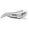 Selle Glider Blanche 2018 pour VTT, Route et Gravel - Microfibre, Acier, 290g