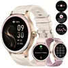 WENZYLIQUOX Montre Connectée Femme pour iPhone/Samsung/Android1. sportifs/Fonction Féminine/Fréquence Cardiaque/SpO2