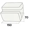 FALMEC courbe verticale rectangulaire KACL.386 (150x70 mm - -)