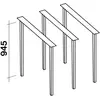 FALMEC kit de 3 extensions pour la hotte à îlot SPAZIO 180 cm (Noir - ...
