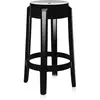 Kartell Charles Ghost, Tabouret Medium, H. 65 cm, Noir, Lot de 2