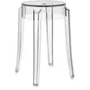 Kartell   Tabouret Charles Ghost H46 cm Cristal