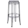 Tabouret gris 75 cm Charles Ghost - Kartell
