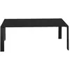 KARTELL table FOUR 190x79xH72 cm (Plateau noir - Pieds noirs - Plateau...