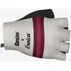 Gants Santini x Eroica Timo blanc bordeaux - S