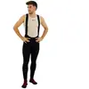 Cuissard long a bretelles santini cargo noir