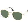 Lunettes de soleil RAY-BAN RB 3548N 001 Hexagonal Flat Lenses 54/21 Mixte