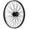Bonin Roues Arrière BMX 20x1.75 Noire en Aluminium, 48 Rayons, 1 Vitesse