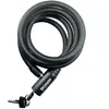Cadenas à spirale BONIN 10 x 1500 mm Noir/Gris pour vélo