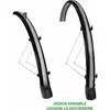 Generico Garde-boue en plastique 28' noir/gris avec garde-boue et accessoires