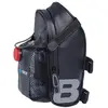 Sacoche sous selle B-RACE 1.8L avec porte-bouteille et feu, Noir