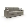 Divani.store Canapé lit convertible en tissu imperméable 206 cm taupe