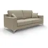 Divani.store Michael Canapé en tissu imperméable antitache T03 146 cm brun