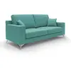 Divani.store Michael Canapé en tissu imperméable antitache T03 166 cm vert aquamarine