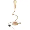 Creative Cables Lampe De Table Articulée En Bois Avec Lumière Diffuse-table Flexible En Bois Avec Prise-avec Bulb Anglais