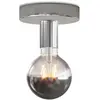 Creative Cables Lampe Fermaluce en métal avec ampoule Globo Avec ampoule - Chromé - Non