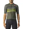 Maillot Castelli Endurance Pro manche courte vert foncé jaune bleu - XXL