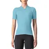 Maillot Castelli Anima 3 manche courte bleu clair femme - XL