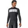 Maillot Castelli Prologo 7 manche longue noir argenté blanc - L