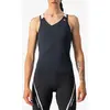 Maillot Castelli Solaris bretelles noir blanc femme - XL