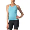 Maillot Castelli Solaris bretelles bleu céleste orange femme - S