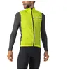 Gilet coupe-vent Castelli Squadra Stretch vert lime électrique gris - M