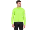 Maillot Castelli Fondo 2 manche longue vert lime électrique argenté - M