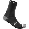 Castelli - Rosso Corsa Pro 15 Sock - Chaussettes de cyclisme taille S/M, noir