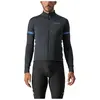 Maillot Castelli Fondo 2 manche longue noir clair bleu réfléchissant - L